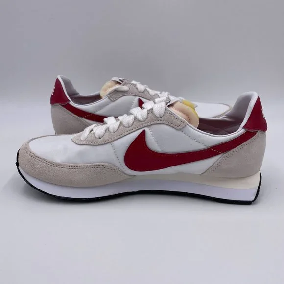 Nike Waffle Trainer 2 White / Gym Red - Black Womens Shoes - Picture 2 of 8